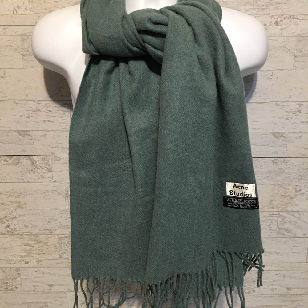 Acne Studios Green Scarf